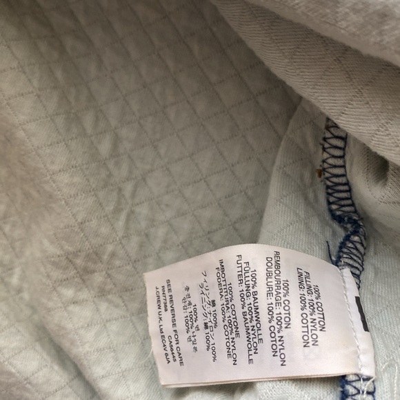 JCREW Quilted Indigo Sweater. Size S. NWOT - Picture 8 of 8